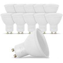 Los mit 10 LED-Lampen GU10 5W Äq. 40W 6000K Cool White