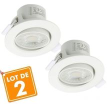 2er Set Valence LED-Einbaustrahler 8W verstellbar Equ. 75W Farbtemperatur: Warmweiß 3000K