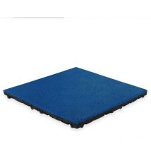 Vivol - Loseta de caucho con capa superior de epdm - 50 x 50 cm - 45 mm - Azul oscuro (ral 5002)