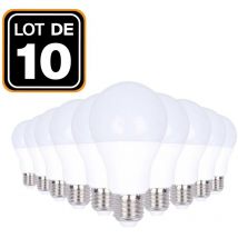 Europalamp - 10 Ampoules led E27 20W 3000K Blanc Chaud Haute Luminosité