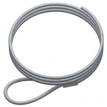 Lot 10 câbles à boucle en acier