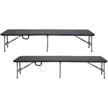 Thinia Home - Lot 2 Bancs Pliants Restauration 180x30x43cm