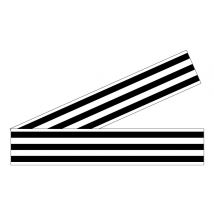Novap - Lot 2 bandes 52mm x 1m - Lignes parallèles Noir - 4641423