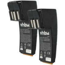 2x Batterie remplacement pour Festo / Festool FS1224 pour outil électrique (3000 mAh, NiMH, 12 v) - Vhbw