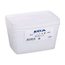 EDA - Lot 2 boites rectangulaire 1,25l compatible micron ondes
