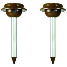 Weitech - lot 2 x WK2030 solar snake repeller Répulsif Solaire Anti Serpents Lézars Jardin Repousse Serpent