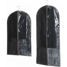 Toilinux - Lot 2x 2 Housses pour costume - 135 x 60 100 x 60 cm