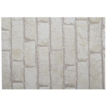 Lot 2x Adhésif décoratif pour meuble Brique - 200 x 45 cm