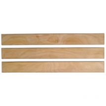 Scm Créations - Lot 3 Lattes 57.5 Cm 575 X 53 X 8 Mm Pour Sommier, Lit, Bz Et Clic-clac 7 Plis Bois