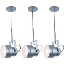 Lot 3 Luminaire Suspension design pour plafond lampe en métal