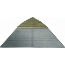 Xtiles - Lot 4 angles pour dalle bois clipsable pin 19,5 x 19,5 cm - Brun
