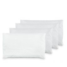 Ensemble de 4 oreillers orthopédiques rembourrés en plumes hypoallergéniques