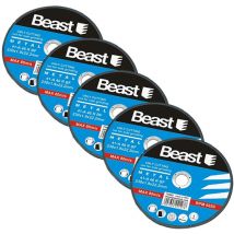 Lot 5 disques 230 x 1.9 x 22.2 a tronconner l'acier et tous les metaux