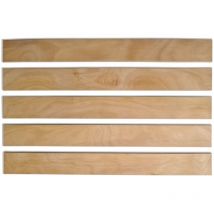 Scm Créations - Lot 5 Lattes 68 cm (680 mm) largeur 48mm épaisseur 8mm sommier lit canapé clic clac bz 7 plis renfort résistant soutien matelas