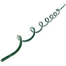Lot 5 tuteurs spirales en acier vert 1,8m Werka Pro