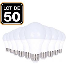 Europalamp - 50 Ampoules led E27 20W 4500K Blanc Neutre Haute Luminosité