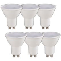 Voltman - Lot 6 ampoules led connectée GU10 (LuzE) 2700/6500K 400lm 5W WiFi