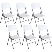 Orion91 - Lot 6 Chaises Pliantes avec Poignée 47x58x87cm O91
