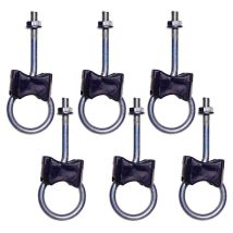 Lot 6x Kit Vis Boucle Pour Trampoline Montant 25mm Et Pied 38mm