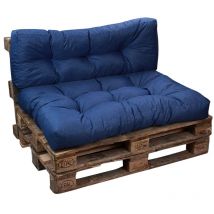 Bananair - Lot Assise/Dossier Coussin Palette Bleu