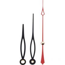 Eurotime - Lot d'aiguilles 195692 aluminium noir S33380