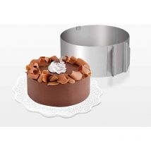 Fei Yu - Lot de 1 anneaux à gateau réglables en acier inoxydable avec graduation - anneau de cuisson réglable de - avec l'anneau à gateau variable