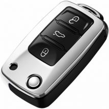 Lot de 1 étui de protection de clé pour Volkswagen pour, Skoda/Sciat/Jetta MK1-MK6 Polo R/GTI Golf/Rabbit/MK5 Beetle GLS Tiguan soft TPU smart remote