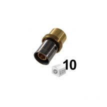 Lot de 10 Adaptateurs per à sertir Ø12x1,1 - Cuivre à souder Femelle Ø14 Ibp Bänninger