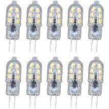 Sjlerst - Lot de 10 ampoules G4 2835 led transparentes lampe à led enfichable AC220V pour camping-car armoire paysage lumière 2700 lumière chaude