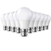 Lot de 10 Ampoules led B22 11W Eq 75W Température de Couleur: Blanc chaud 2700K