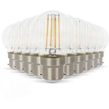 Lot de 10 Ampoules LED B22 G45 4W eq 40W 400lm Température de Couleur: Blanc chaud 2700K
