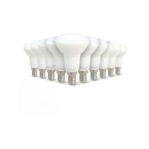 Lot de 10 ampoules led E14 R50 5W Eq 50W Température de Couleur: Blanc chaud 2700K