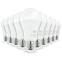 Arum Lighting - Lot de 10 ampoules led E27 Forte luminosité 14W Eq 100W Température de Couleur: Blanc chaud 2700K