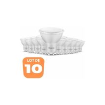 Lot de 10 ampoules led GU10 5W (Eq. 32W) 4000K 110°