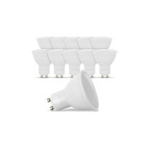 Lot de 10 ampoules Led GU10 7W eq. dimmable Température de couleur : blanc froid 6500K