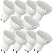 Lot de 10 Ampoules led GU10 9W, 730lm, blanc neutre 4000K