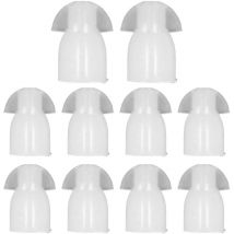 Lot de 10 bouchons d'oreille en silicone pour casque de talkie-walki Protection auditive