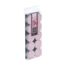 Lot de 10 Bougies Chauffe-Plat Parfumées 3,7cm Rose
