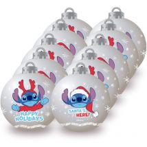 Lot de 10 Boules de Noël - Disney Lilo & Stitch