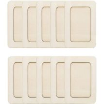Lot de 10 cadres photo en bois brut de 15 cm, à peindre, pour école d'art, bricolage, peinture, remise de diplôme