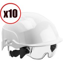 Lot de 10 casques de protection visiere Spectrum Centurion EN397