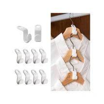Lot de 10 cintres – Crochets de fixation – Organisateur