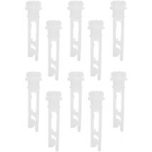 Aougo - Lot de 10 clips de réparation verticaux en vinyle pour stores verticaux - Pour réparation de stores de fenêtre verticaux, lamelles, rideaux