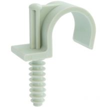Lot de 10 clips simple pour tubes de D20mm