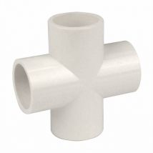 Lot de 10 connecteurs cruciformes 4 voies 20 mm en pvc pour construction robuste de cadre de serre
