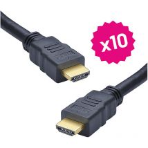 Lot 10 cordons hdmi 2.0 1.5m Servimat HDMI150