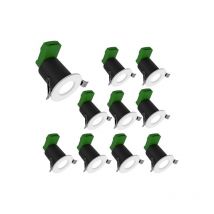Aluson - Lot de 10 Coupelles RT2020 IP65 Blanches pour Spots led GU10