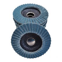 Lot de 10 disques ø 115 a lamelles coniques zirconium 60