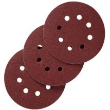Lot de 10 disques abrasifs, 125 mm, grains 120 - Centrale Brico