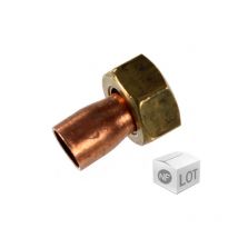 Lot de 10 douilles droites 2 pièces 359 gcl Femelle 1/2 - Ø16mm